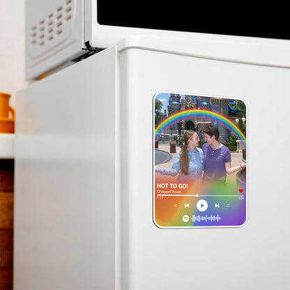 Custom Photo Music Player LGBT Magnet