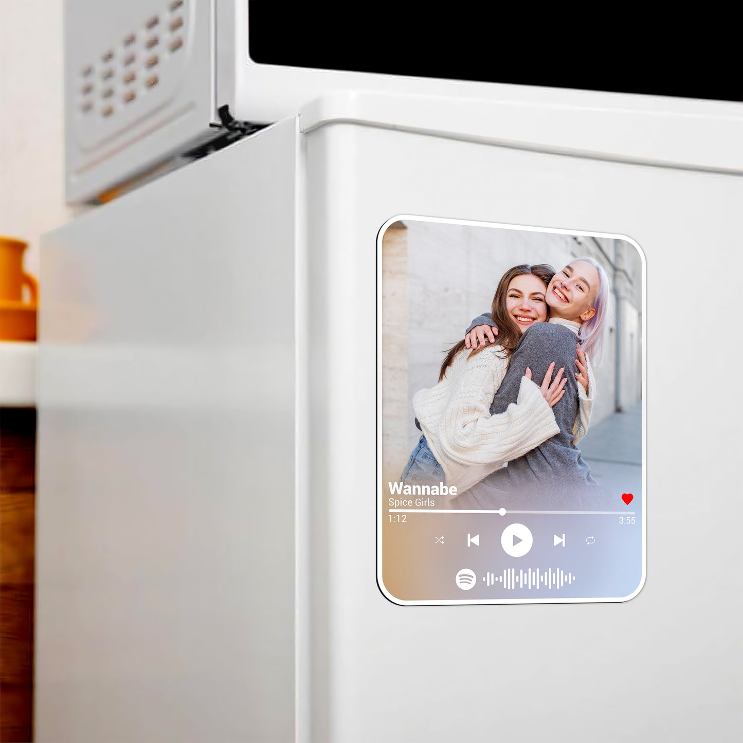 Custom Photo Music Player Besties Magnet