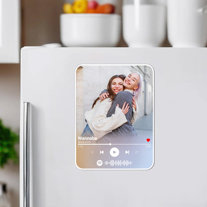 Custom Photo Music Player Besties Magnet