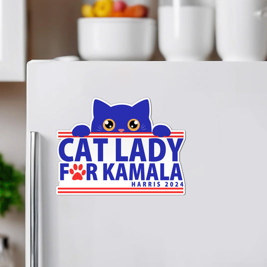 Cat Lady For Kamala Magnet