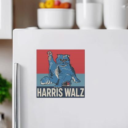 Harris Walz Cat Magnet