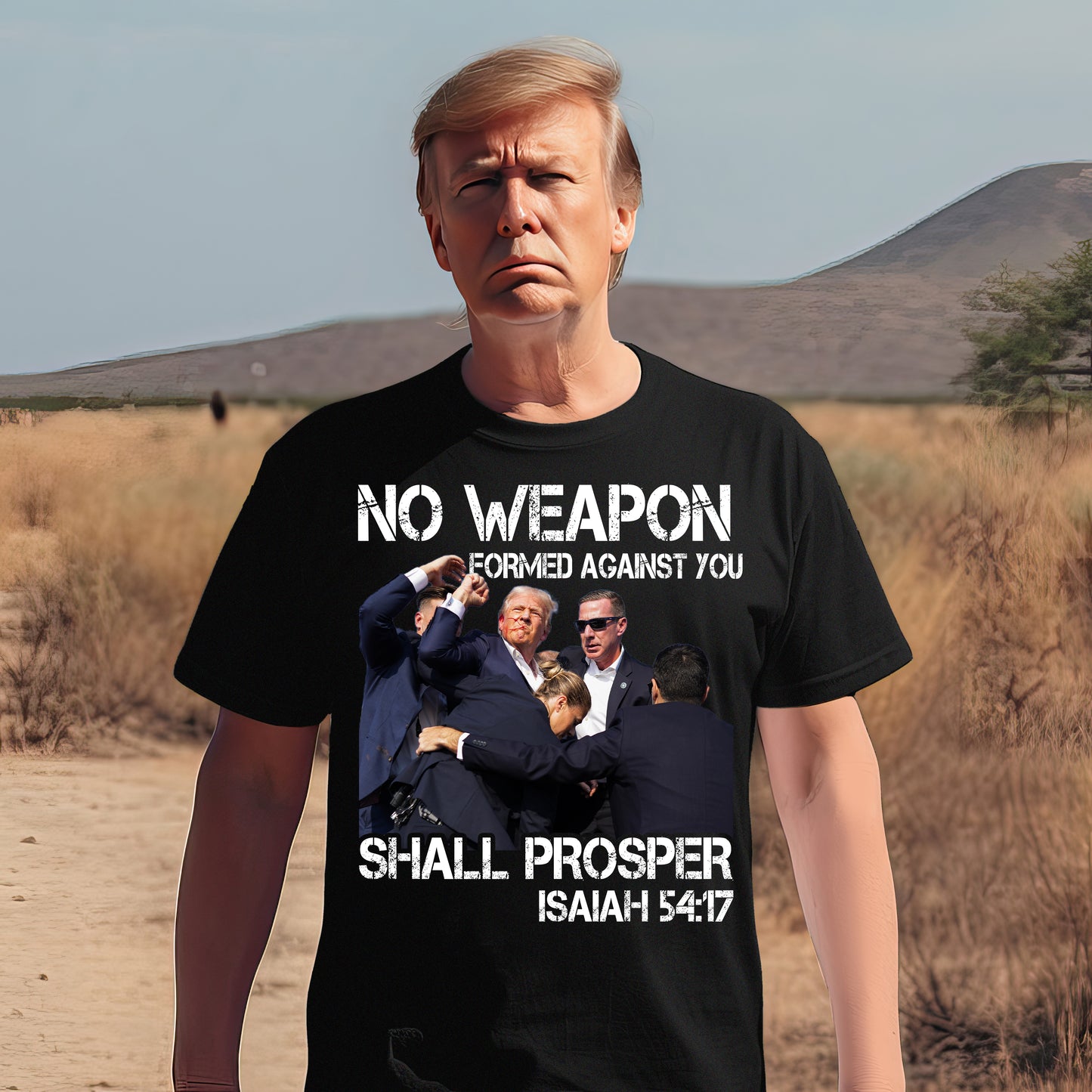 No Weapon Formed Against You Shall Prosper Trump Shirt