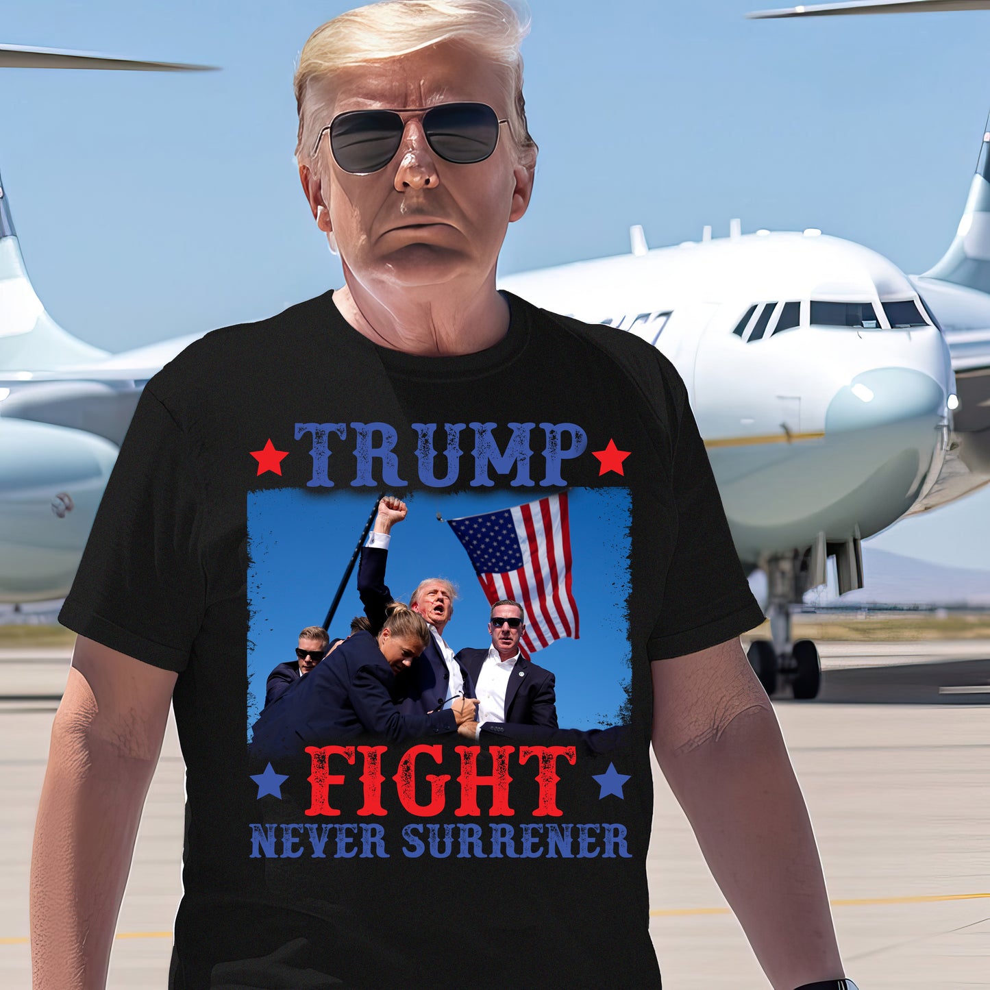 Trump Fight Never Surrender Shirt