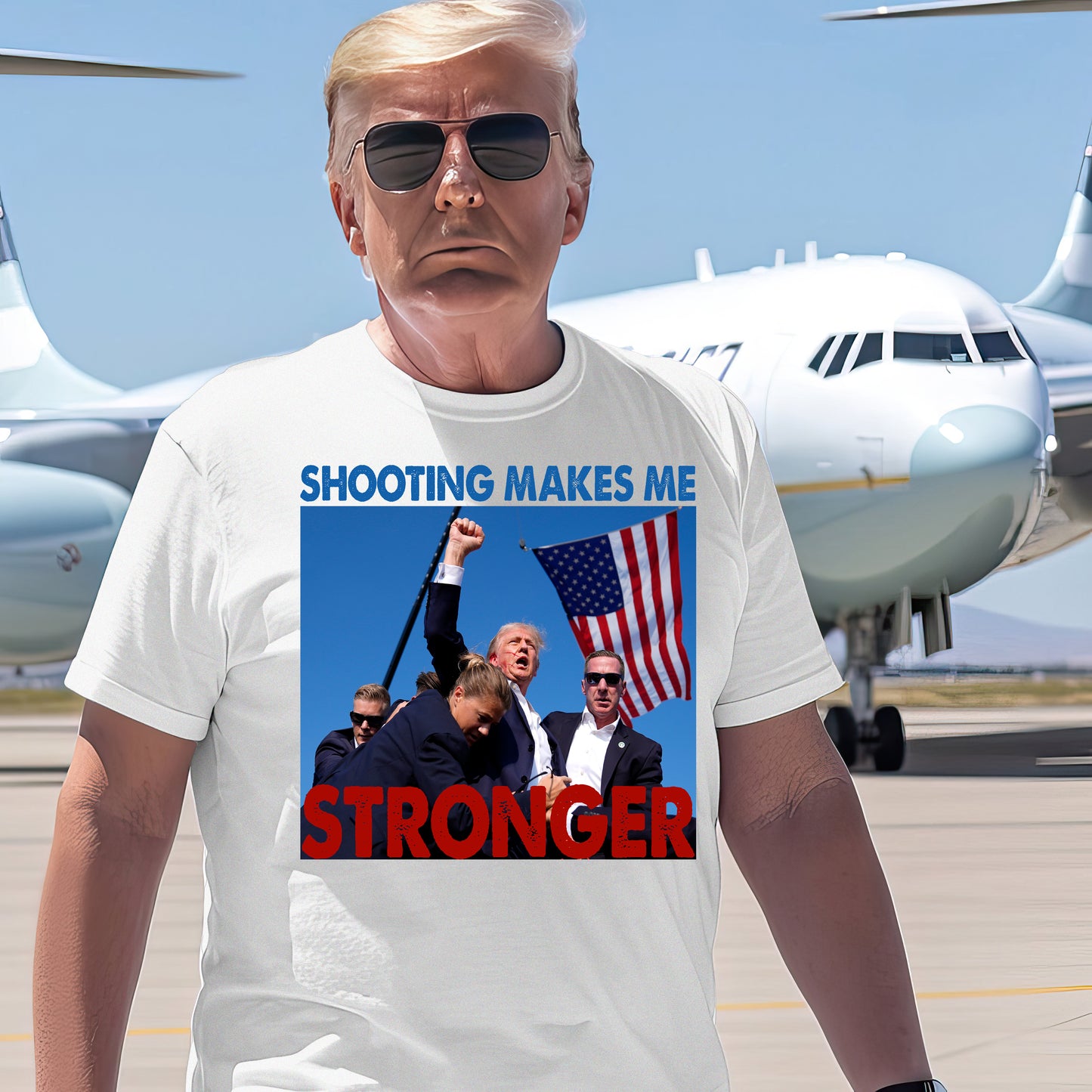 Shooting Makes Me Stronger Trump 2024 Shirt