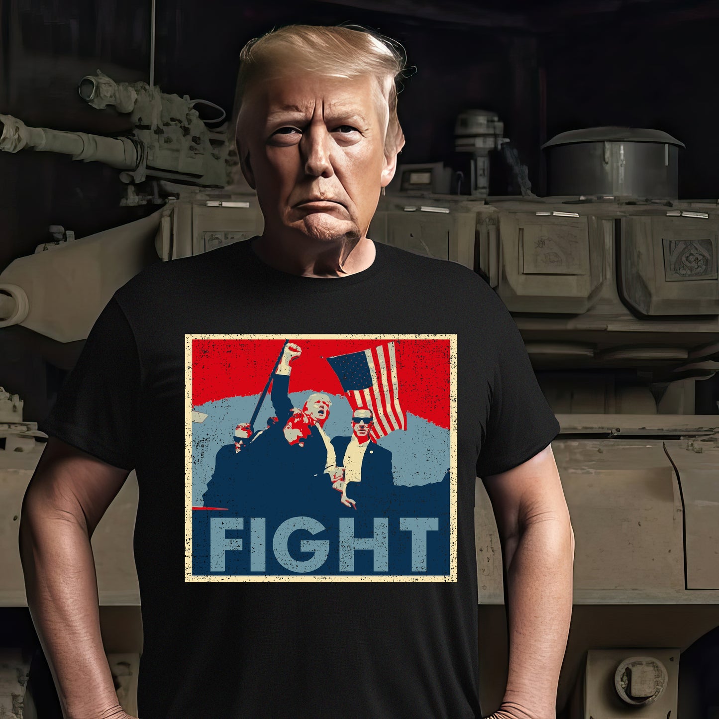 President Donald Trump Fight Shirt