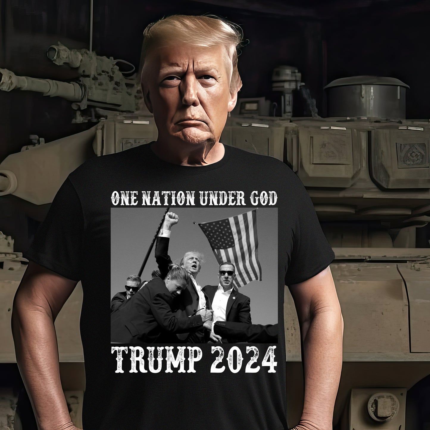 One Nation Under God Trump 2024 Shirt