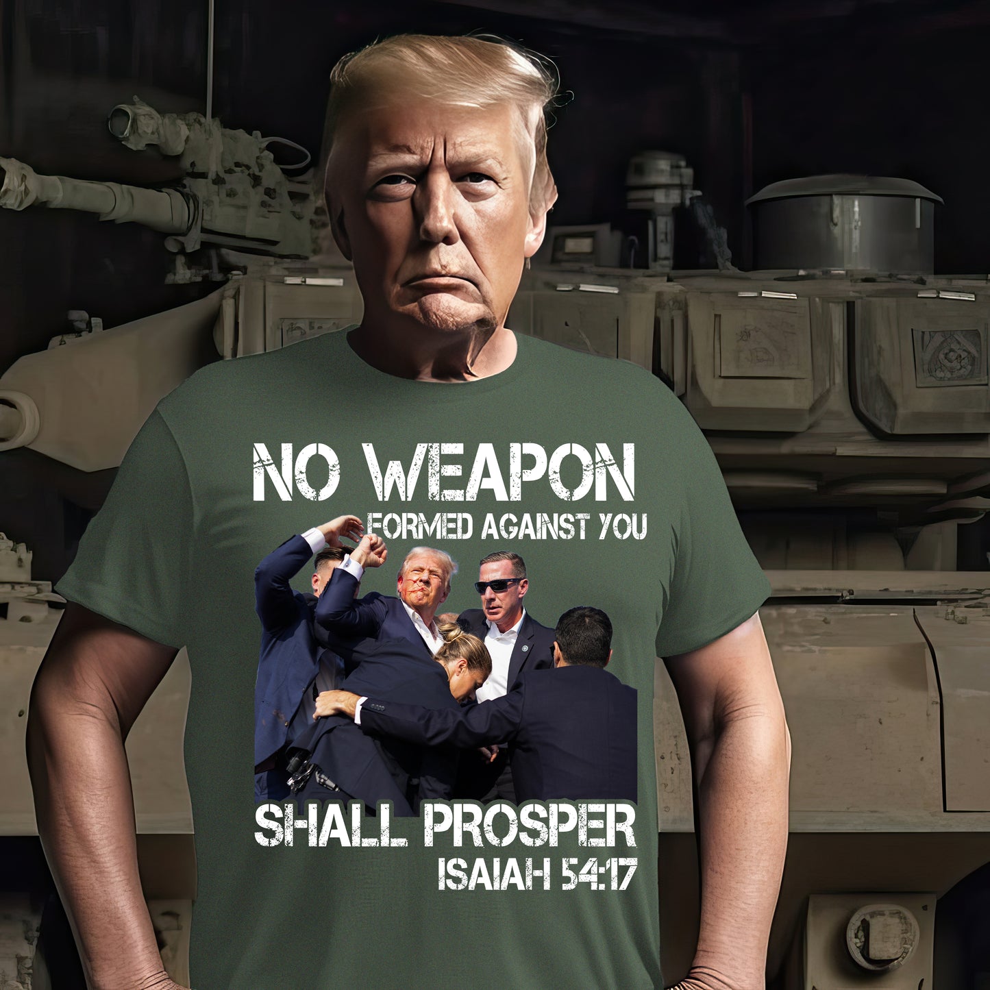 No Weapon Formed Against You Shall Prosper Trump Shirt