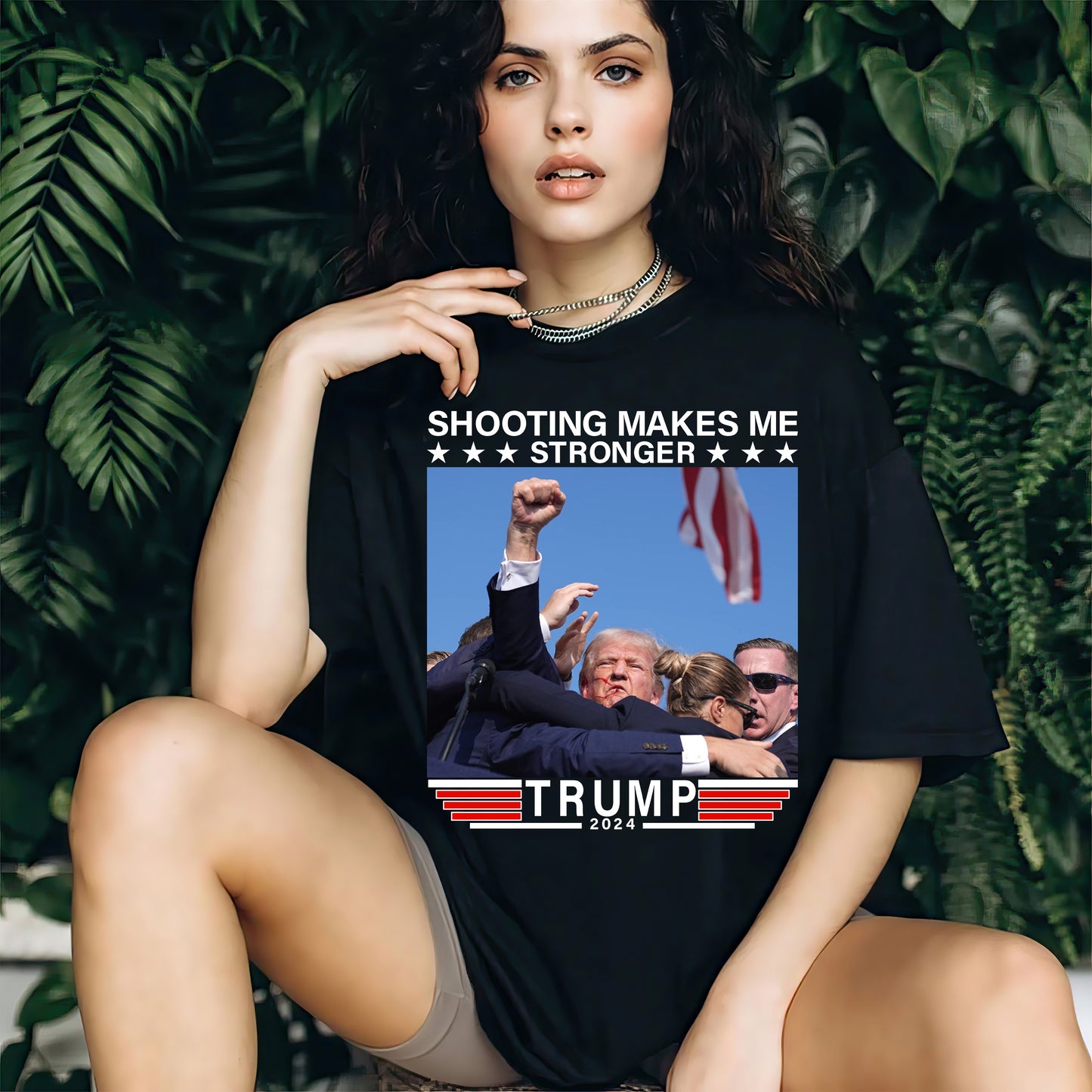 Shooting Makes Me Stronger Trump 2024 Shirt