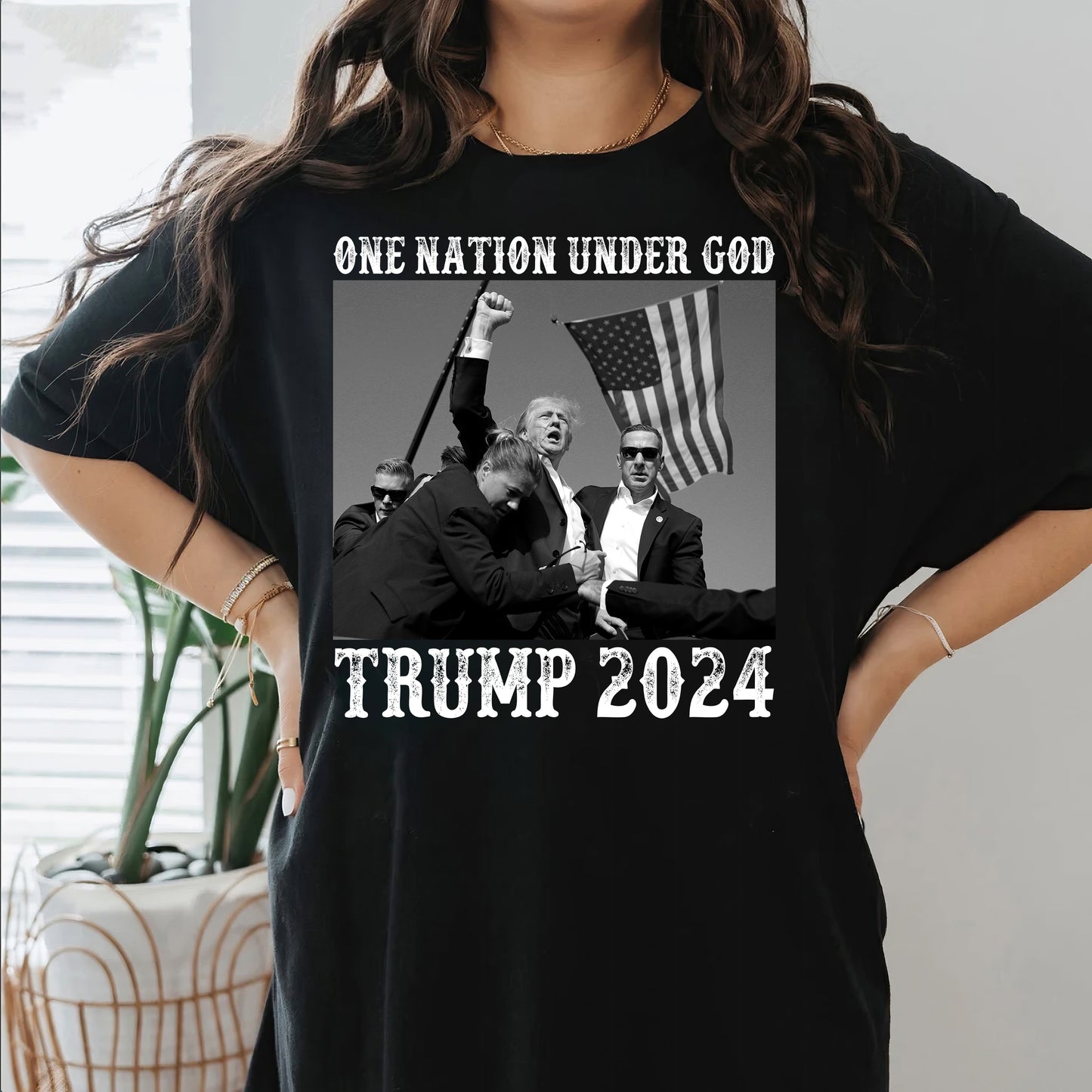 One Nation Under God Trump 2024 Shirt