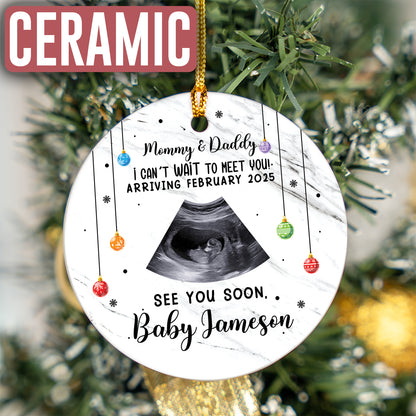 Custom Ultrasound Photo Ornament