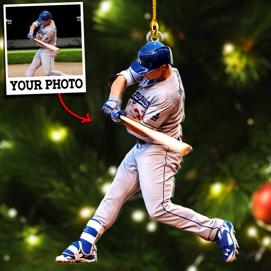 Custom Baseball Photo Ornament