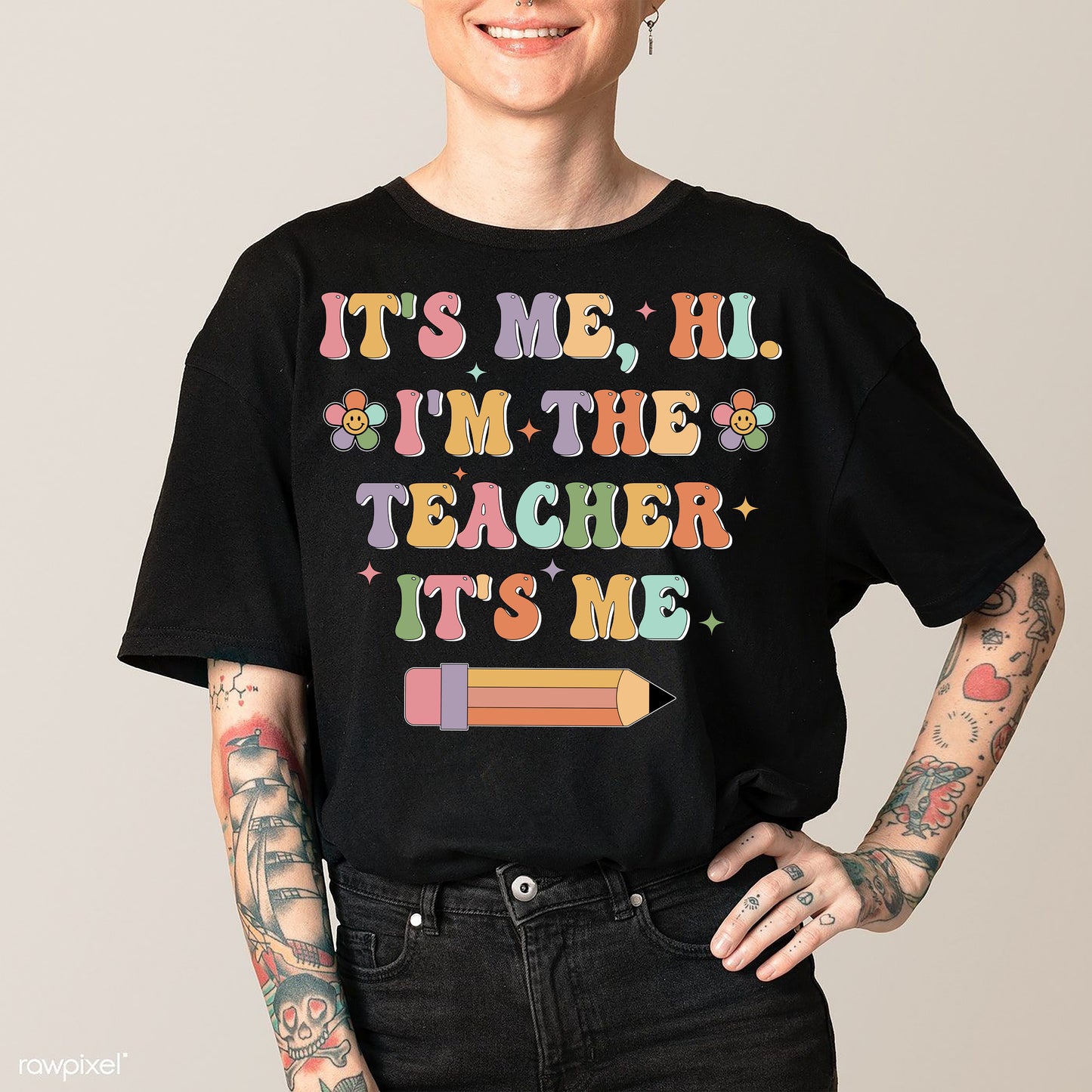 It's Me Hi I'm The Teacher It's Me Shirt