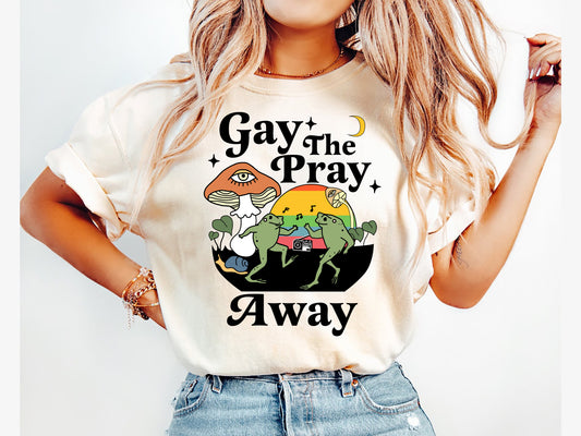 Gay the Pray Away Frogs Shirt