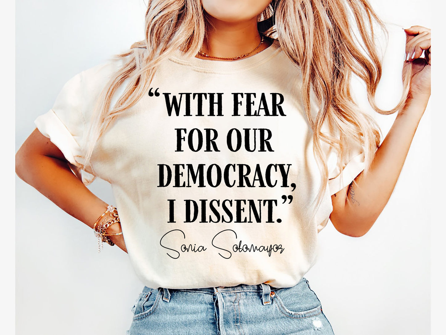 With Fear For Our Democracy I Dissent Shirt