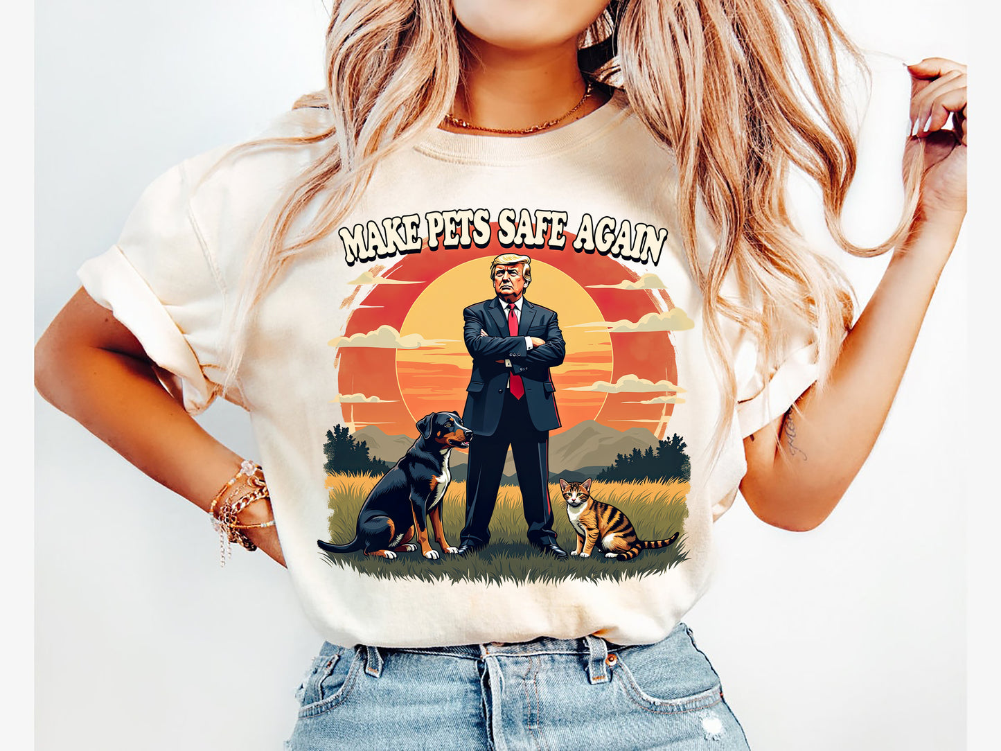 Make Pets Safe Again Trump Shirt