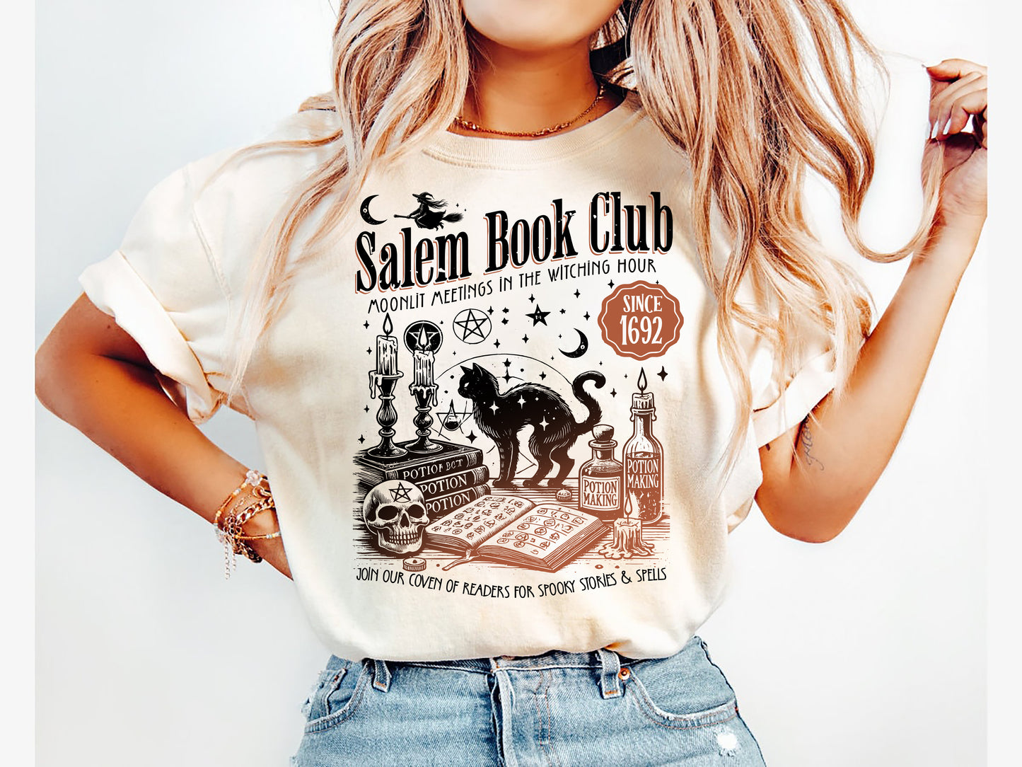 Salem Book Club Halloween Shirt