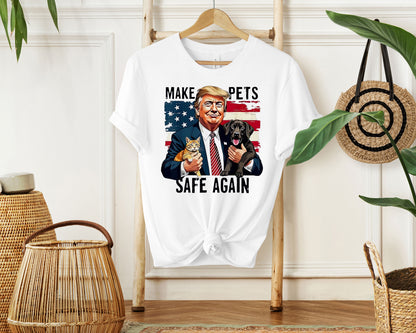 Make Pets Safe Again American Flag Shirt