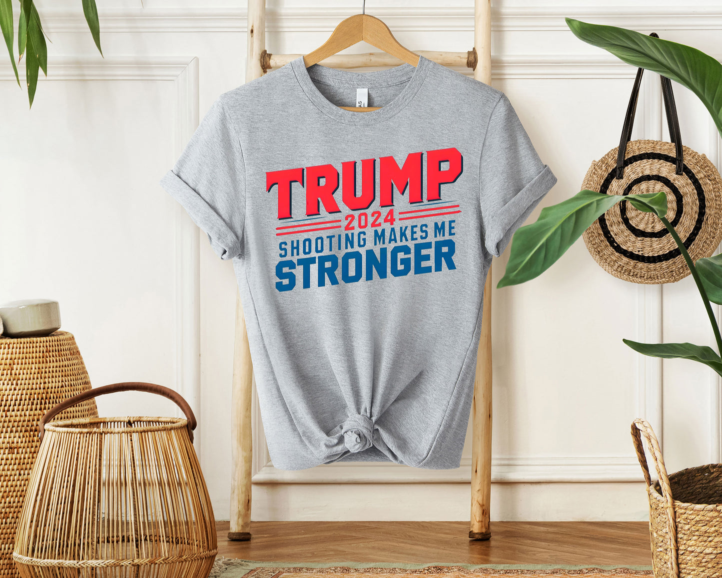 Trump 2024 Shooting Makes Me Stronger Shirt