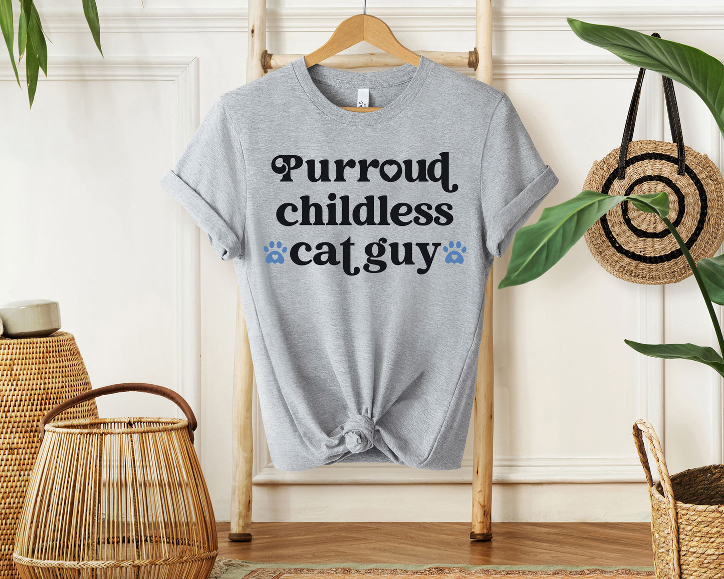 Purroud Childless Cat Guy Shirt