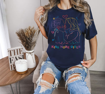 Kiss More Girls Lebian Shirt