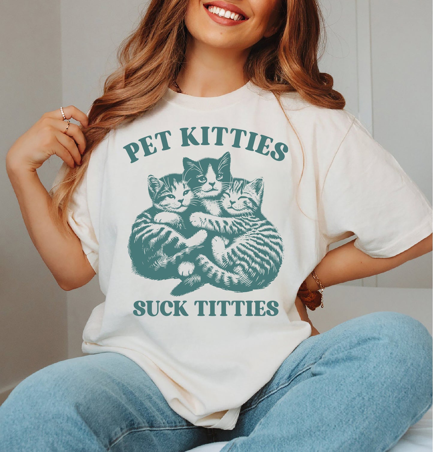 Pet Kitties Suck Titties Shirt