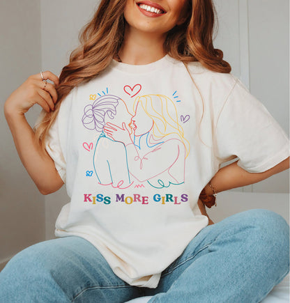 Kiss More Girls Lebian Shirt