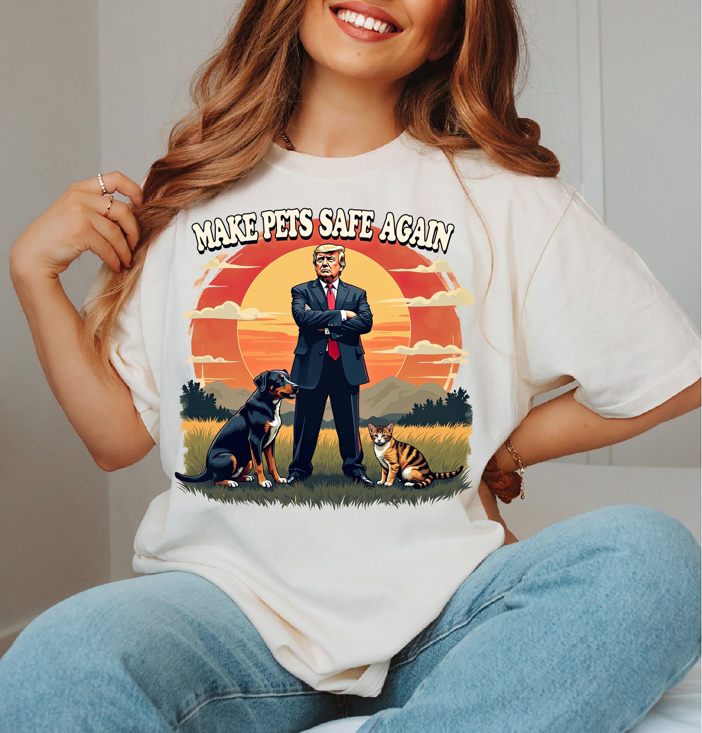 Make Pets Safe Again Trump Shirt