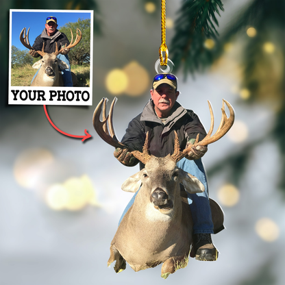 Custom Hunting Photo Ornament