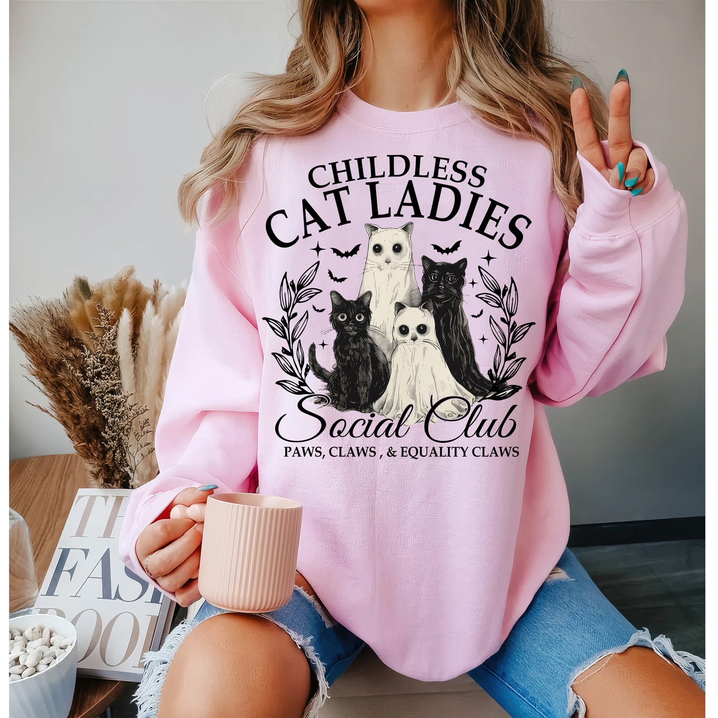 Spooky Halloween Childless Cat Lady Shirt