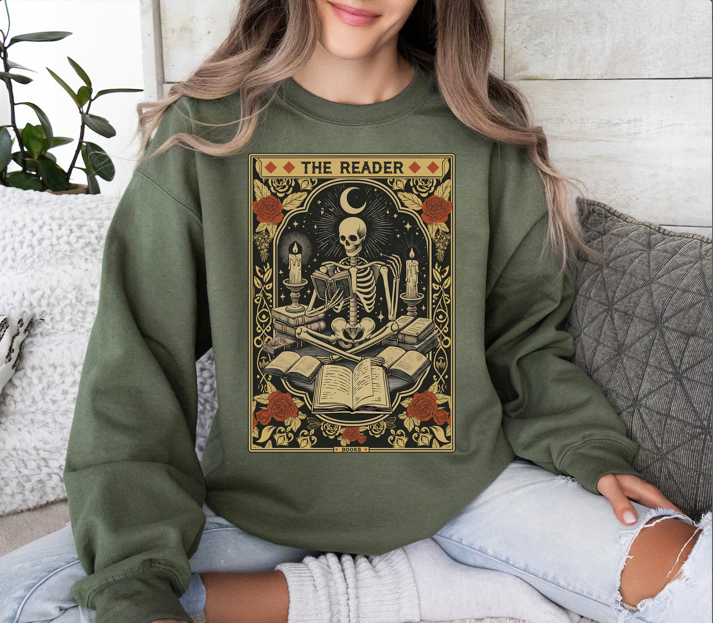 The Reader Tarot Deck Halloween Shirt