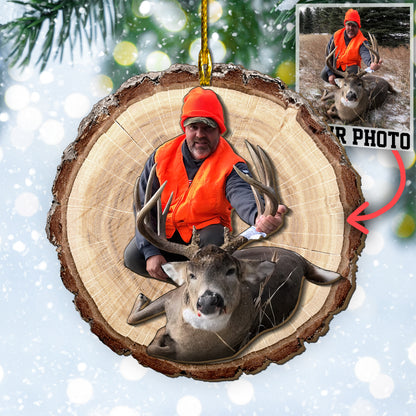 Custom Hunting 2-Layer Wood Ornament