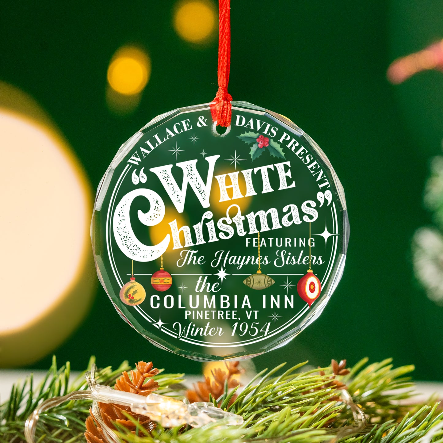 White Christmas Ornament