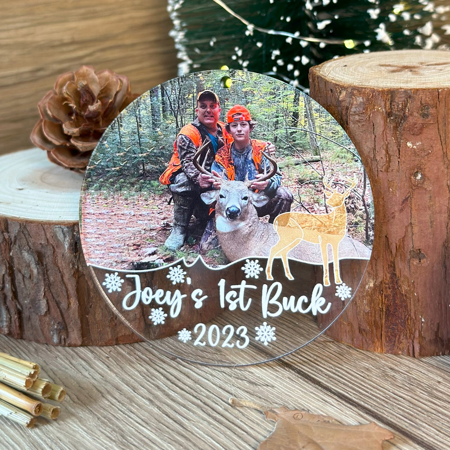 Custom Photo Hunting Ornament