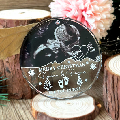 Custom Photo Baby Ultrasound Ornament