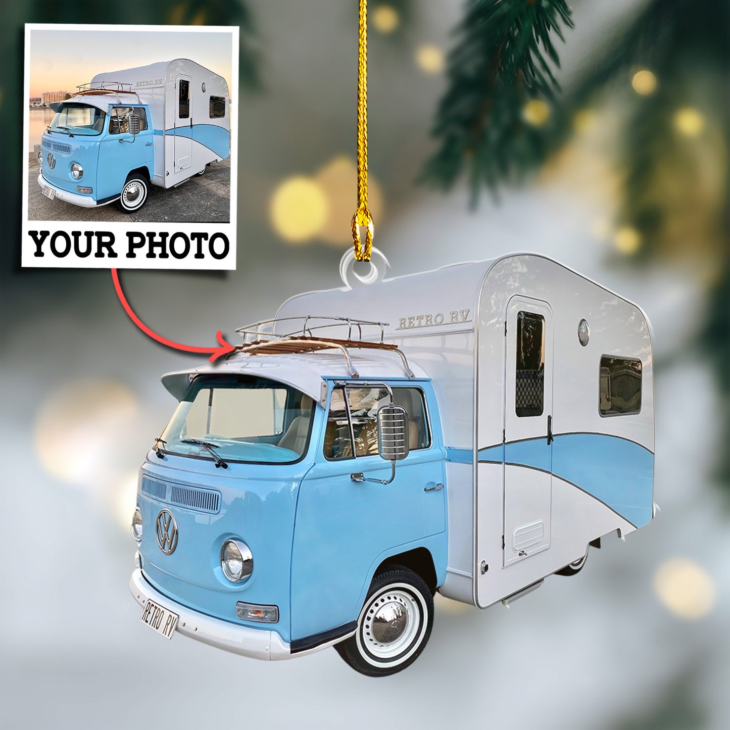 Custom RV Photo Ornament