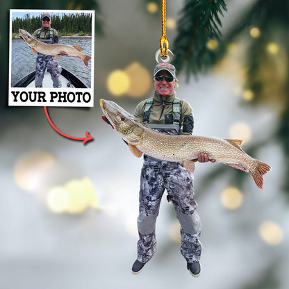 Custom Fishing Photo Ornament