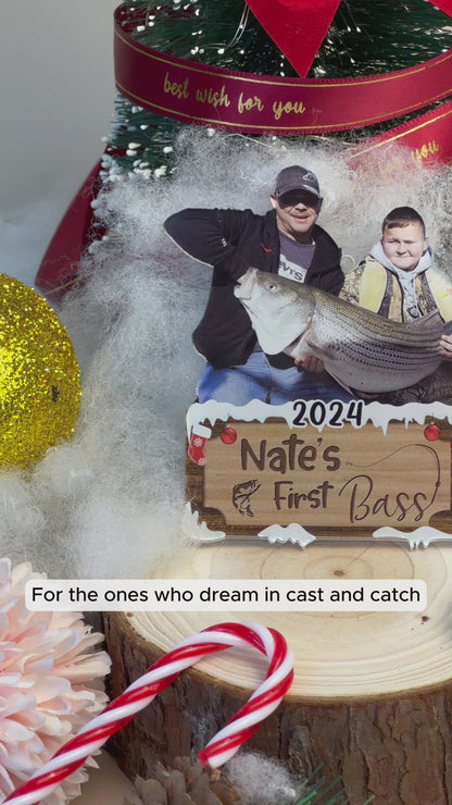 Custom Fishing Photo Ornament