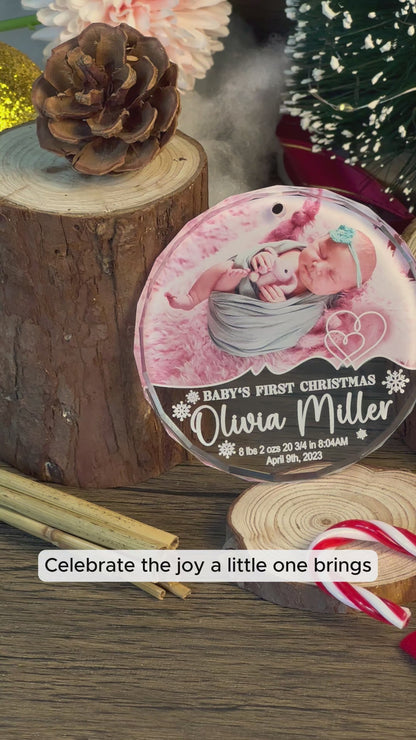 Custom Photo Baby Ornament