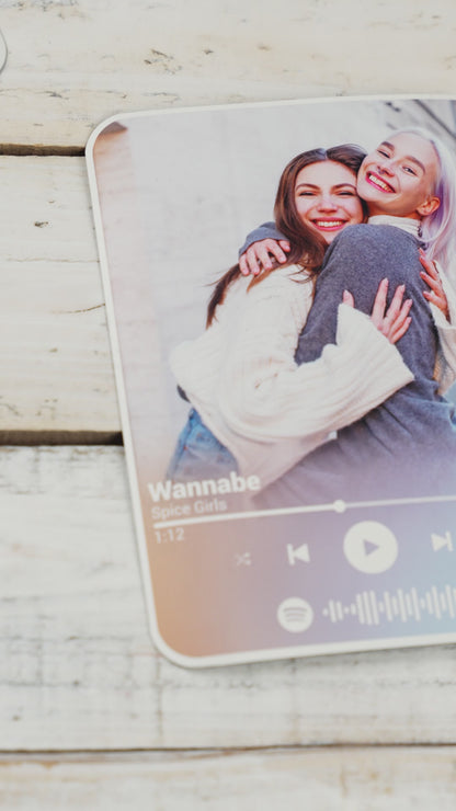 Custom Photo Music Player Besties Magnet