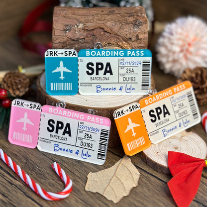 Custom 2-Sides Boarding Pass Ornament