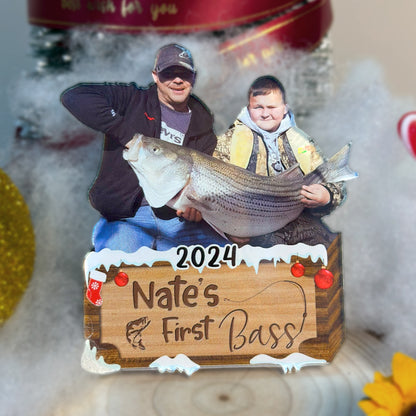 Custom Fishing Photo Ornament