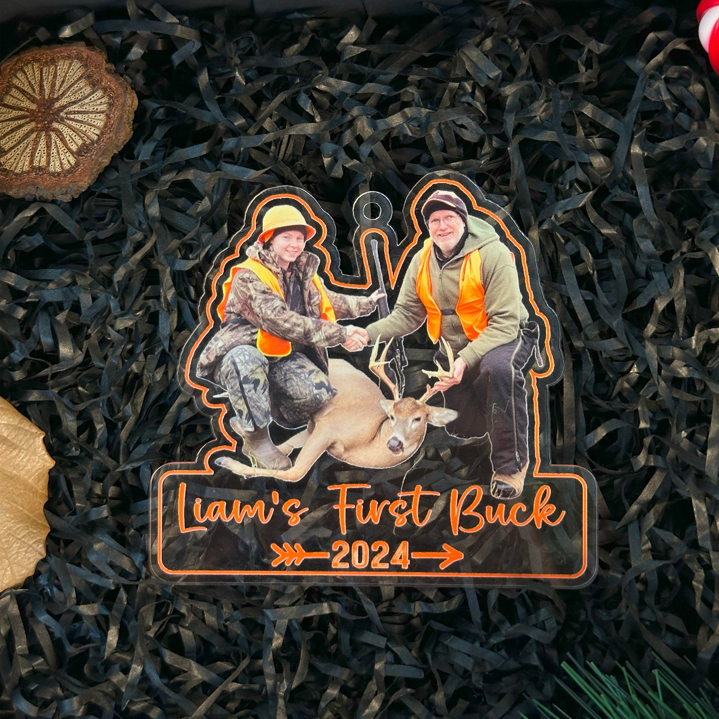 Custom Hunting Photo Acrylic Ornament