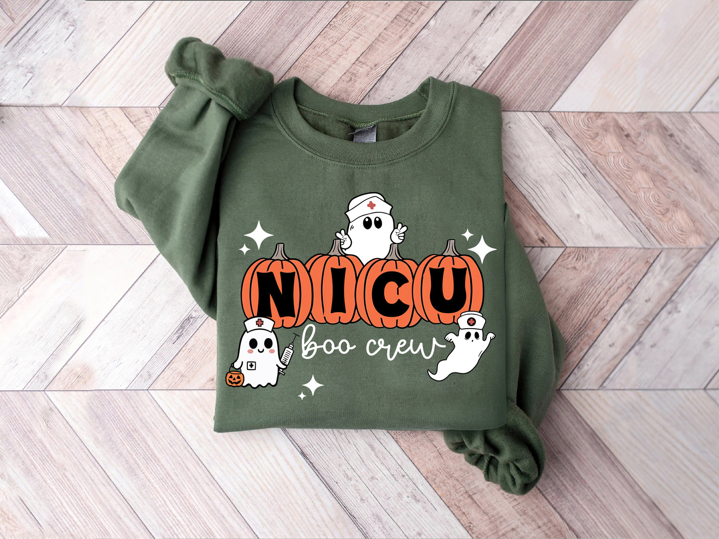 NICU Boo Boo Crew Shirt