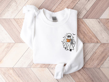 Embroidered Halloween Boo Shirt