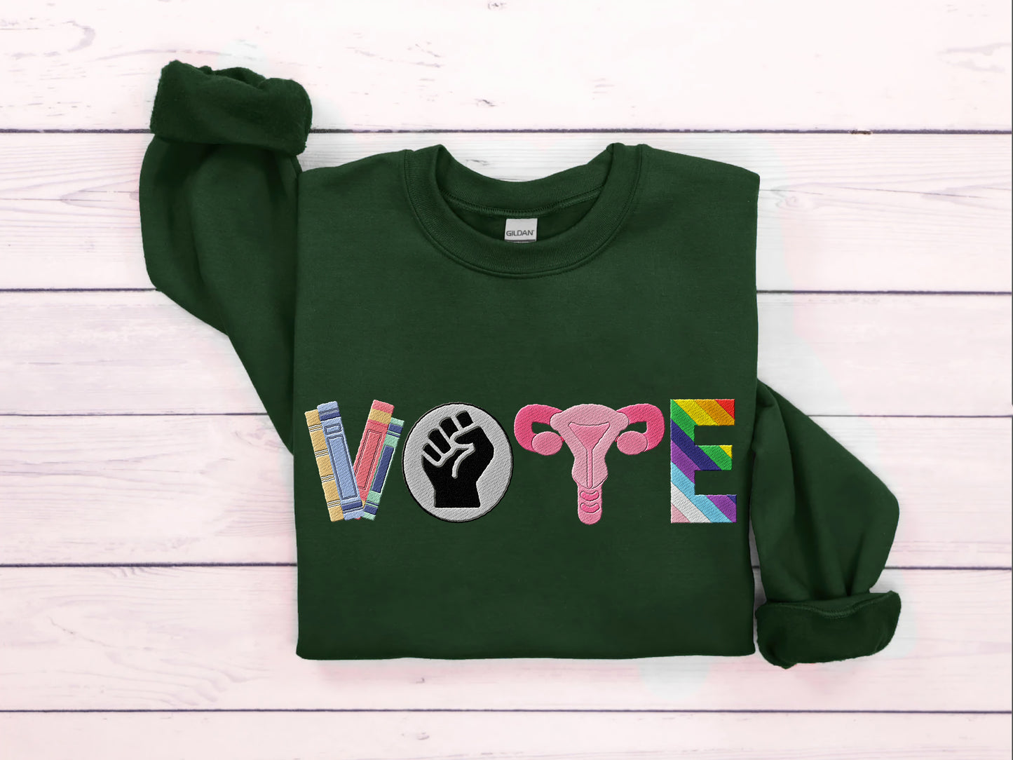 Vote LGBT Embroidered Shirt