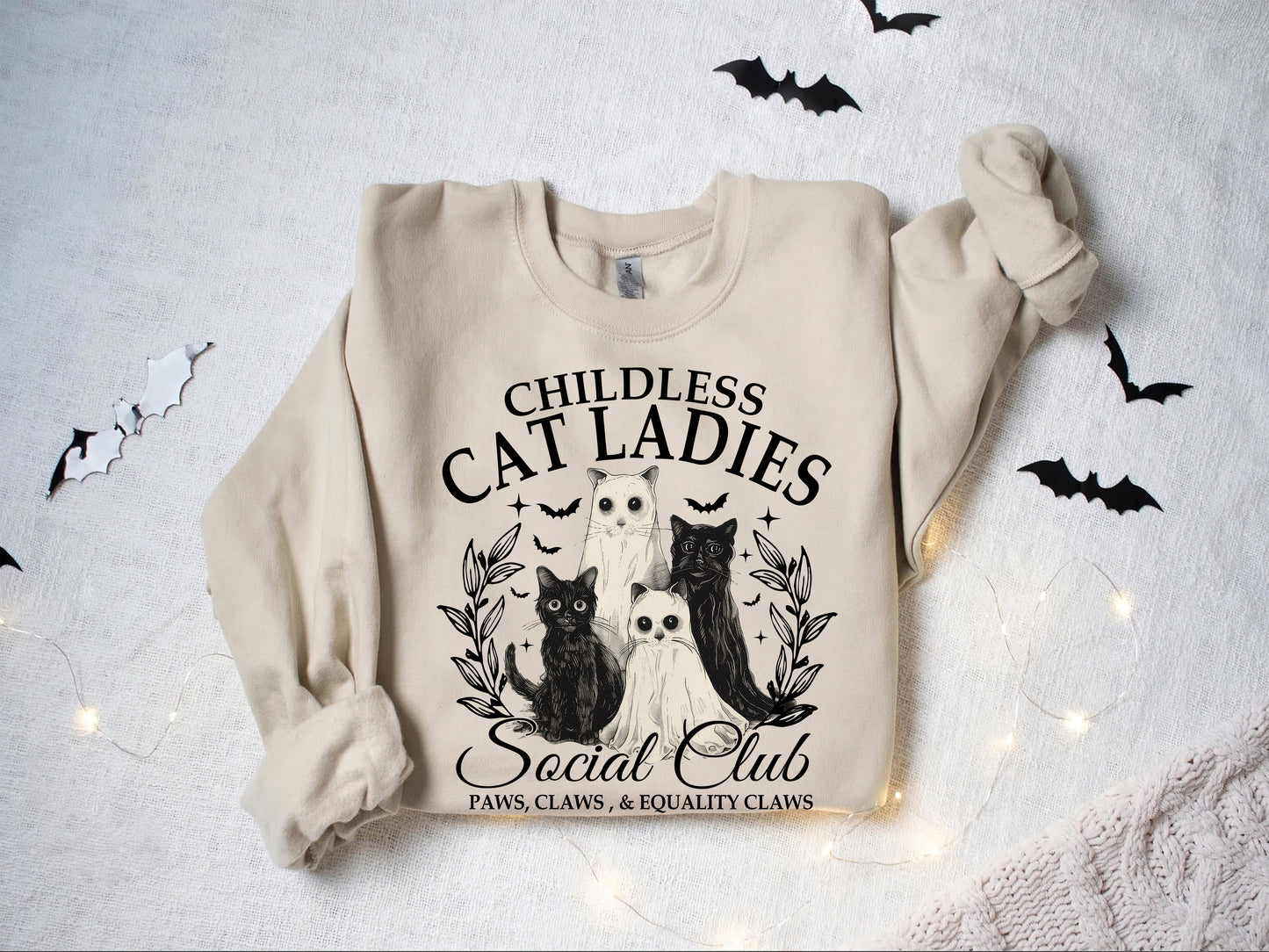 Spooky Halloween Childless Cat Lady Shirt