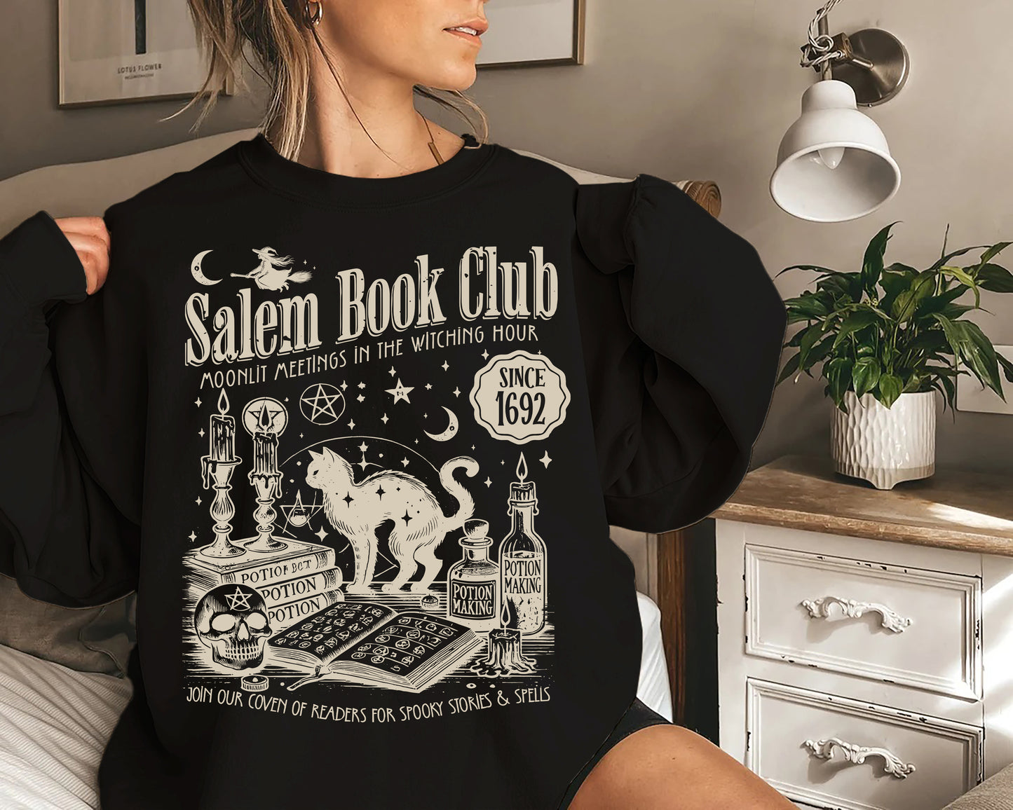 Salem Book Club Halloween Shirt