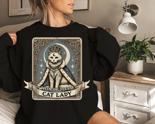 The Childless Cat Lady Tarot Card Shirt