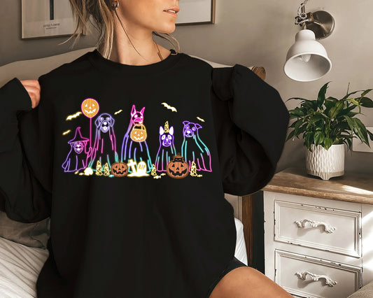 Halloween Ghost Neon Shirt