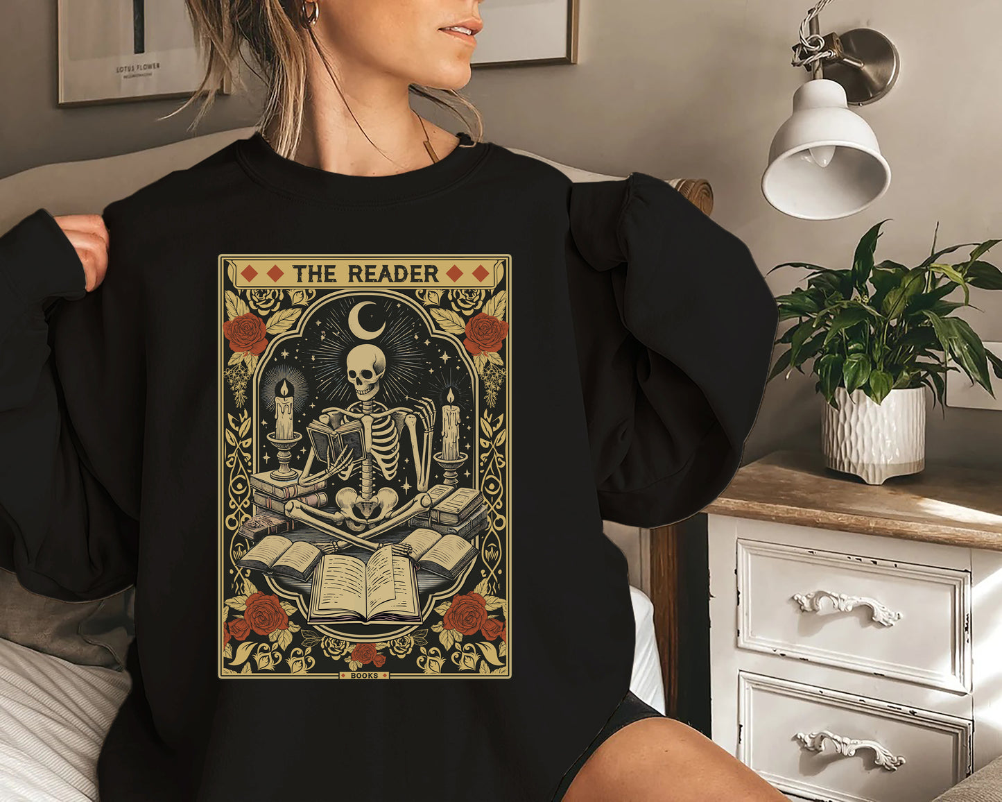 The Reader Tarot Deck Halloween Shirt